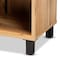 Baxton Studio Rossin Modern Oak Brown Finished Wood 2-Door Entryway Shoe Storage Cabinet with Bottom Shelf 182-11688-Zoro - alternate 5